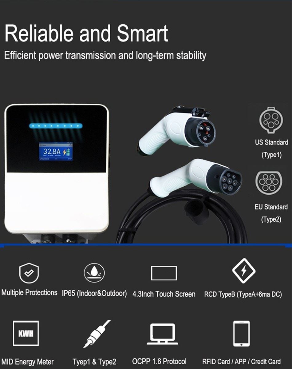2 level 2 electric car charger 32a 22KW product-950-1200