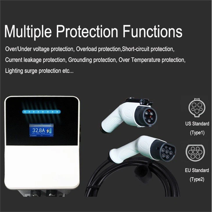 5 evse charger iec 62196 type2 7KW 11KW 22KW