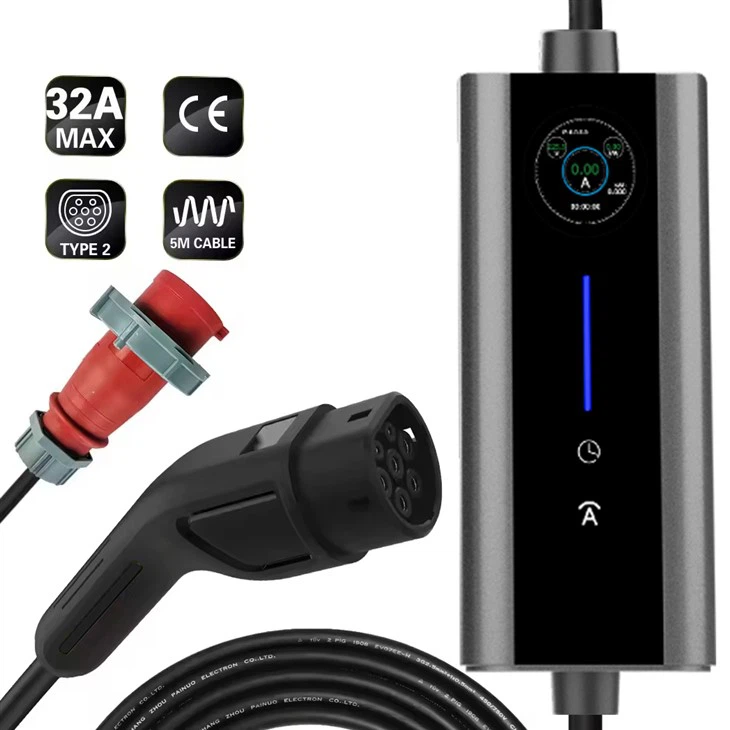 Tüüp 2 16 11kW kaasaskantav autolaadija elektriauto jaoks